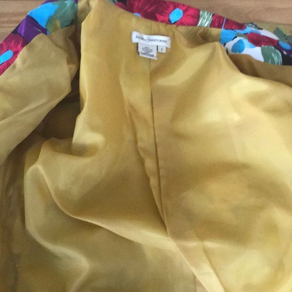 Patrick Christopher bright floral lined jacket, S - image 4